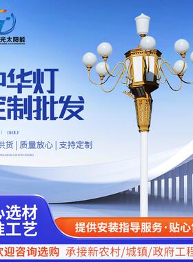 6米8米LED中华路灯户外广场园林玉兰灯市政道路亮化路灯杆