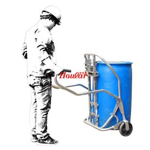 新品 DE500A油桶搬运车DE500B镀锌油桶小车不锈钢移动手推车