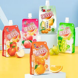 喜之郎CICI果粒爽350ml蜜桃香橙葡萄乌梅山楂多种口味吸吸冻大袋