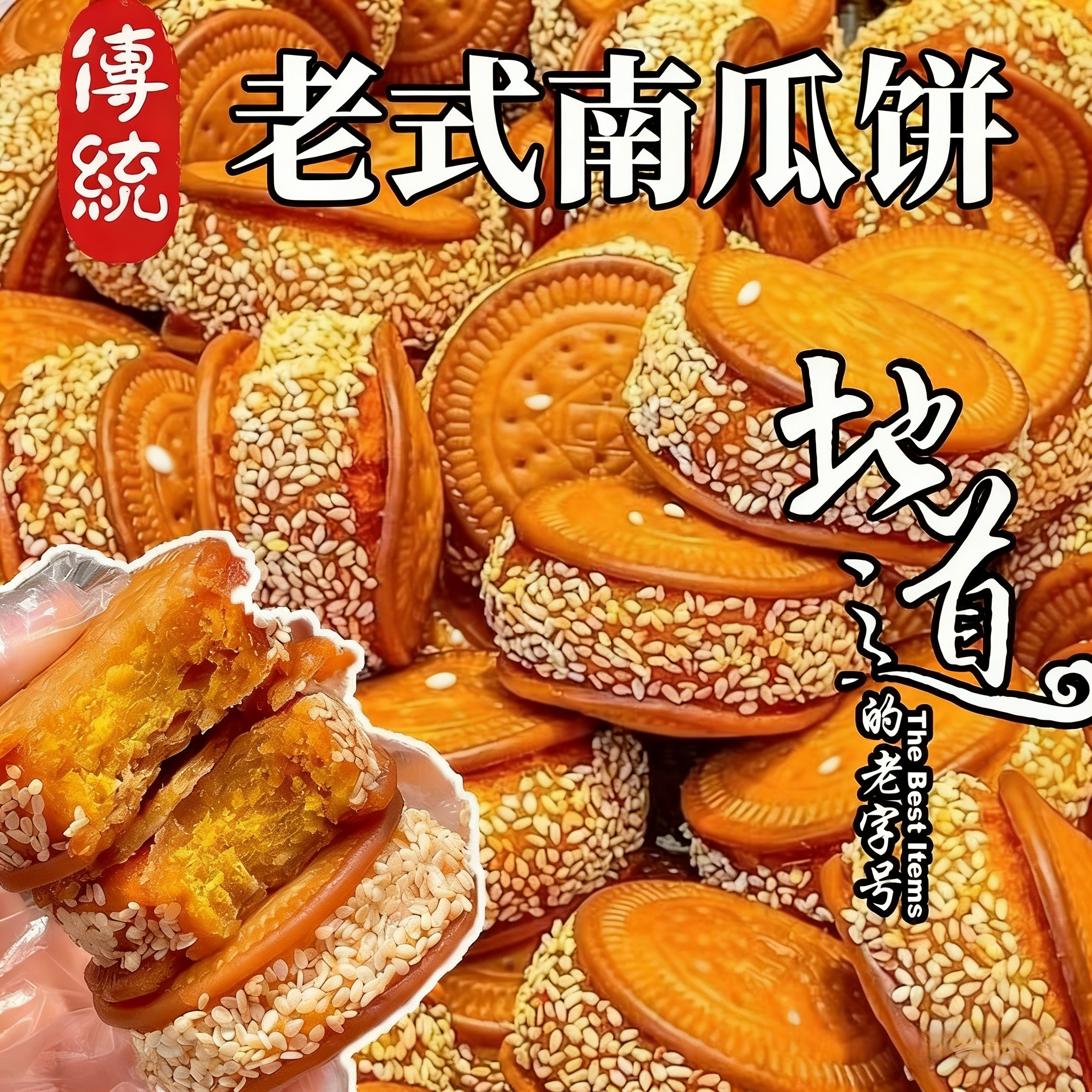 南瓜饼油炸即食糕点正宗江西特产老式芝麻早餐香芋饼芋泥饼芋头饼