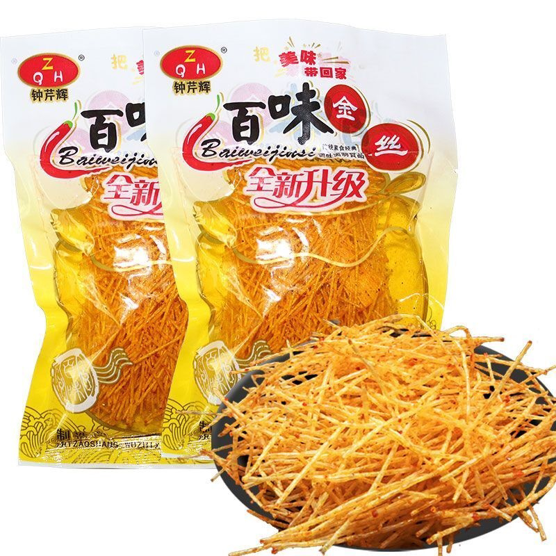 钟芹辉香菇丝百味金丝葫芦丝辣丝儿时8090后经典怀旧网红牙签辣条