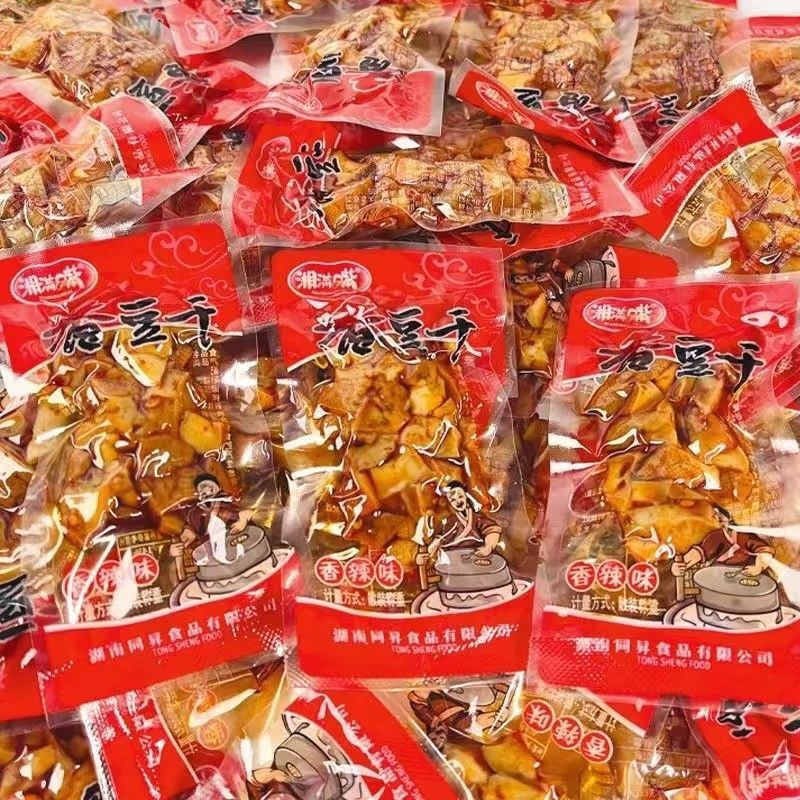 湖南特产香辣豆干豆腐干辣条五香豆干耐嚼香辣超辣零食