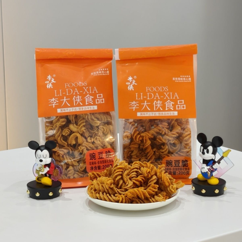 色泽金黄喷香好美味李大侠风味豌豆香脆零食怀旧酥脆网红款旗舰店