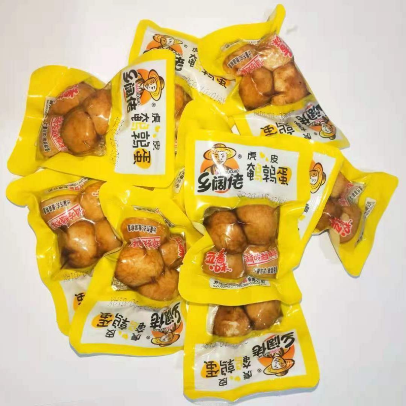 虎皮无壳鹌鹑蛋香辣五香味油炸鹌鹑蛋真空小包装休闲零食批发包邮