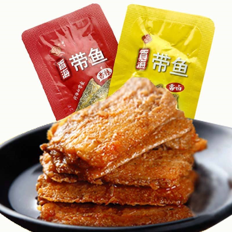 温州特产 香海香酥带鱼250g休闲海鲜零食鱼干货即食小吃小包装图片