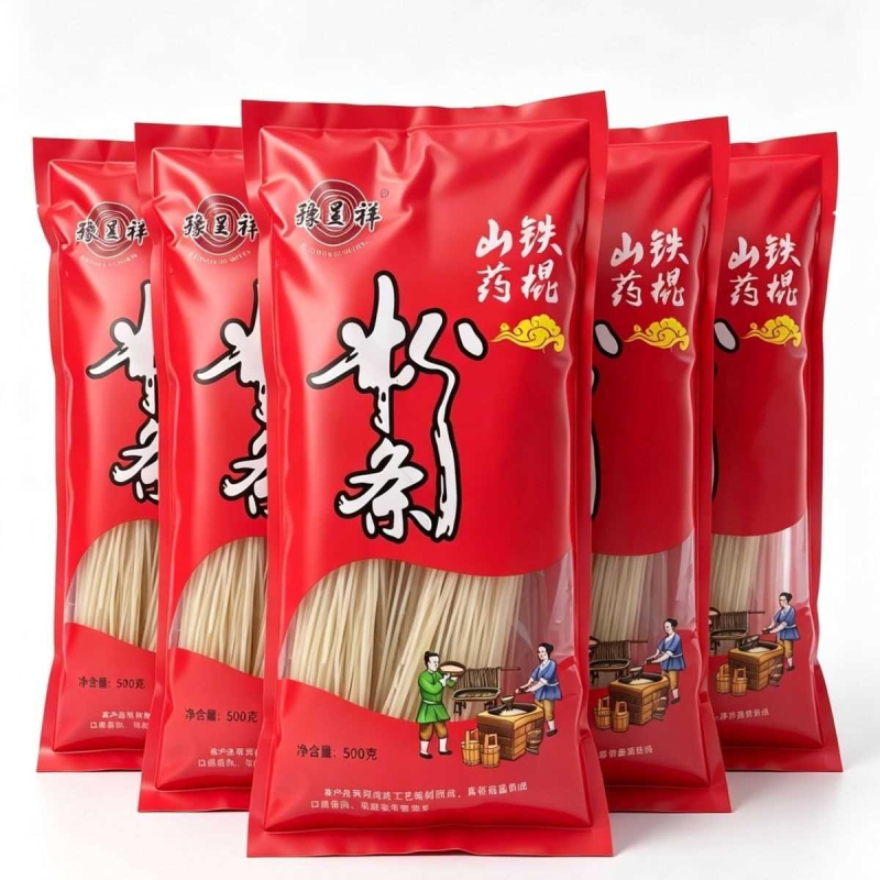 铁棍山药粉条可做酸辣粉批发山药粉小宽粉圆条粉火锅食材红薯粉