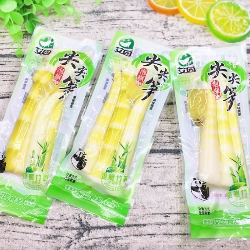 艾园泡椒尖尖笋山椒脆竹笋开袋即食笋干下饭菜特产小吃零食批发价