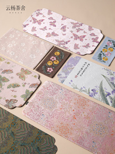 云杨茶舍宋代美学干泡台茶席新中式禅意茶桌垫布桌布茶垫桌垫垫子