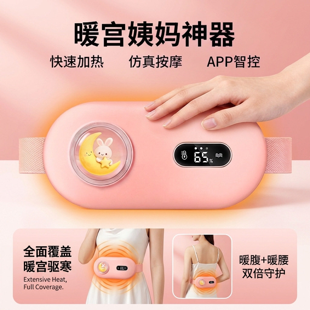 高级好用暖宫腰带加热护腰热敷袋理疗袋六档调温智能控温保暖神器