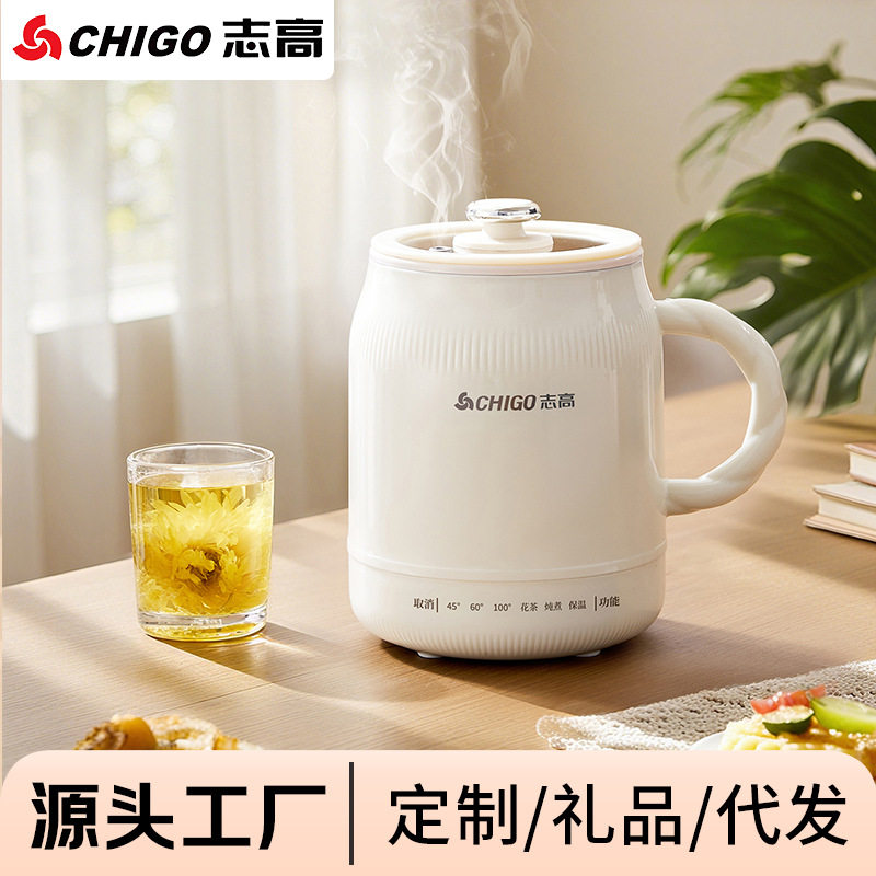烧水杯电热水杯小型家用多功能炖煮恒温一人加热保温杯防干烧