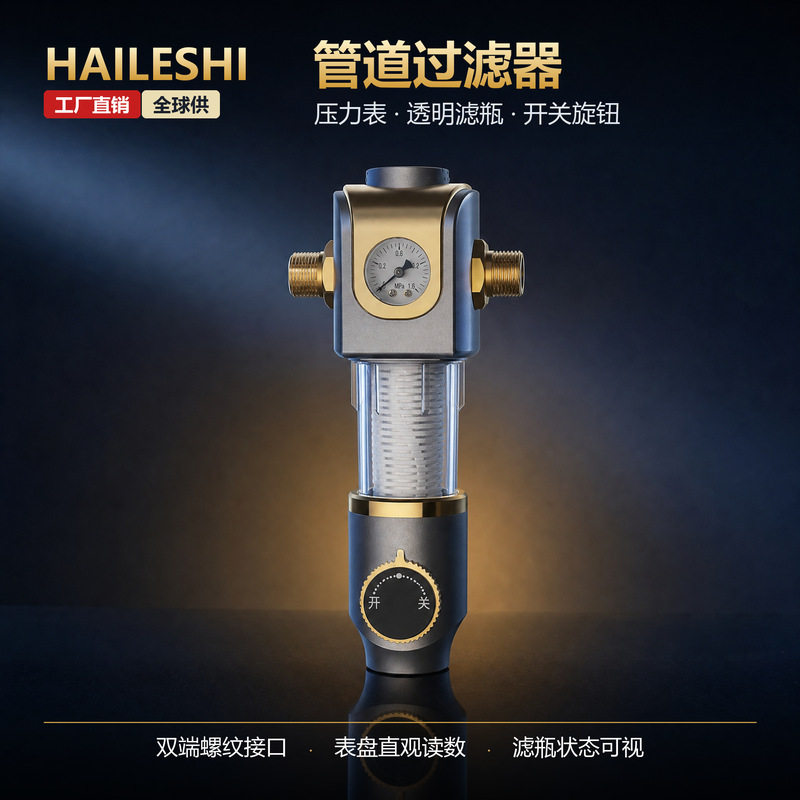 海乐仕万向前置净水机过滤器净水器大流量家用全屋反冲洗