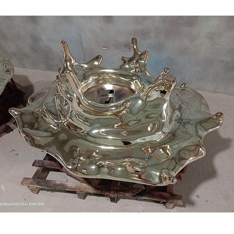 不锈钢景观小品水滴不锈钢摆件户外不锈钢雕塑雕像景观摆件