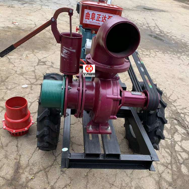 柴油电启动8寸抽水泵  农田灌溉680方大流量抽水器