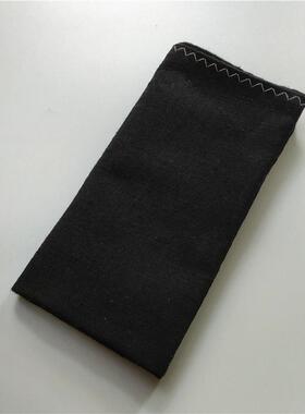 5ZW黑色手帕纯色棉麻方巾擦汗巾双层素帕男士手巾纯白手帕女式可