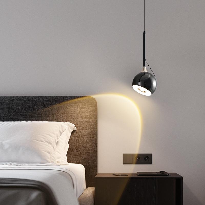 客厅沙发小吊灯触摸调节升降吊线灯现代简约设计师圆球卧室床头灯