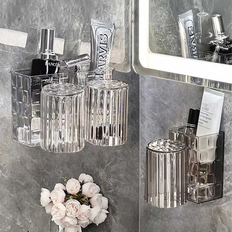 牙刷架置物架免打孔壁挂式卫生间漱口杯牙杯电动牙刷架子2023新款