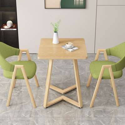 网红奶茶店桌椅店面洽谈会客桌椅组合家用小户型餐阳台休闲小方桌