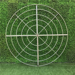 圆环婚礼堂圆形吊顶装饰水晶摩天轮铁艺五层圆环婚礼布置婚庆道具