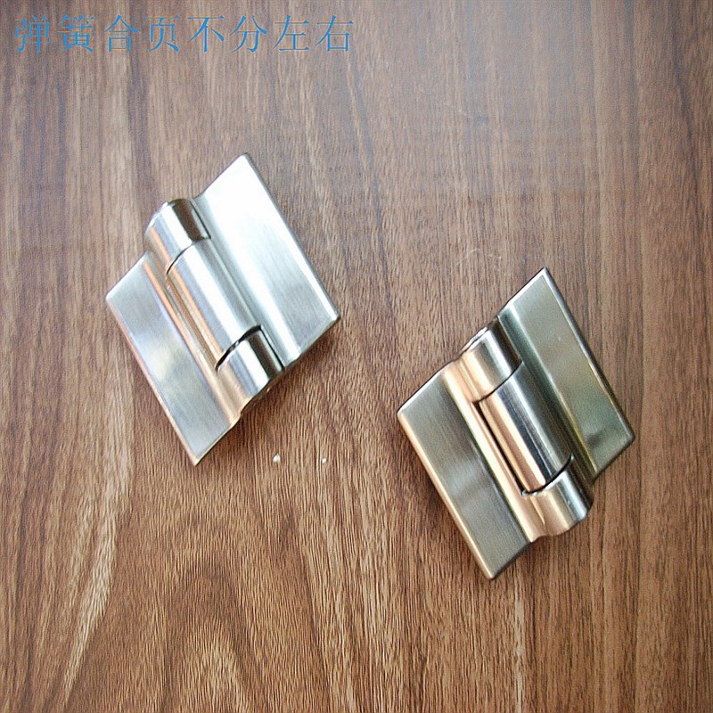 不锈钢隔断门合页 公共厕所卫生间隔断配件 精雅平门弹簧自闭铰链