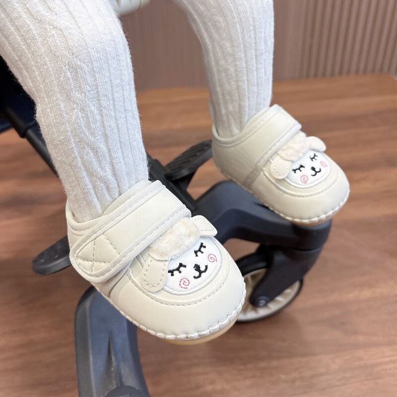 宝宝春秋冬季加绒加厚保暖棉鞋
