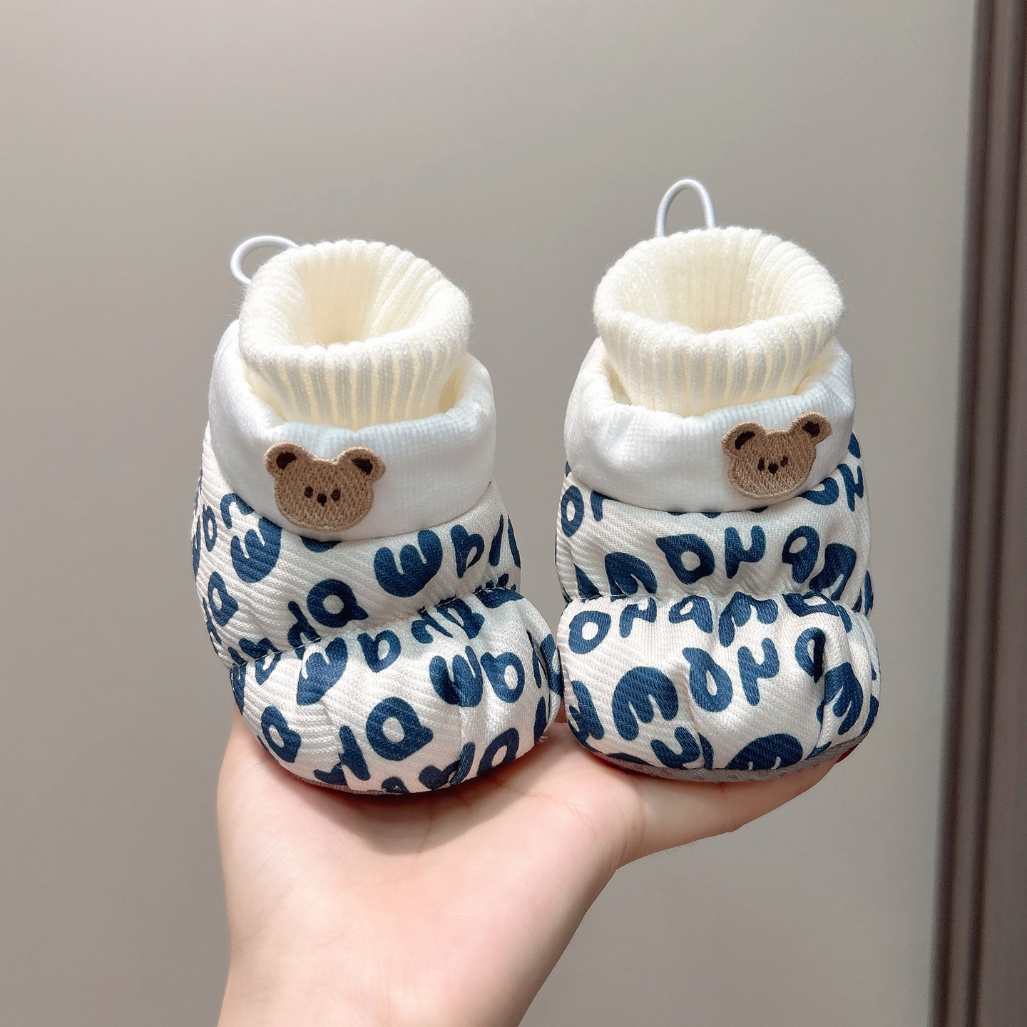 秋冬季婴儿鞋软底加绒棉鞋