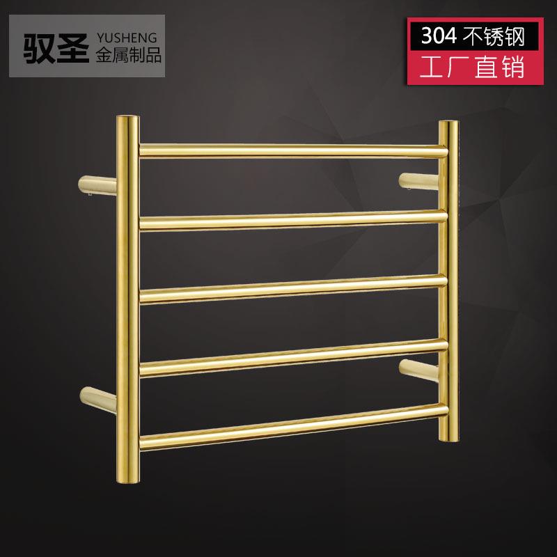 电镀金色Tarriou塔丽欧加热毛巾架浴巾杆卫生间壁挂式智能碳纤维