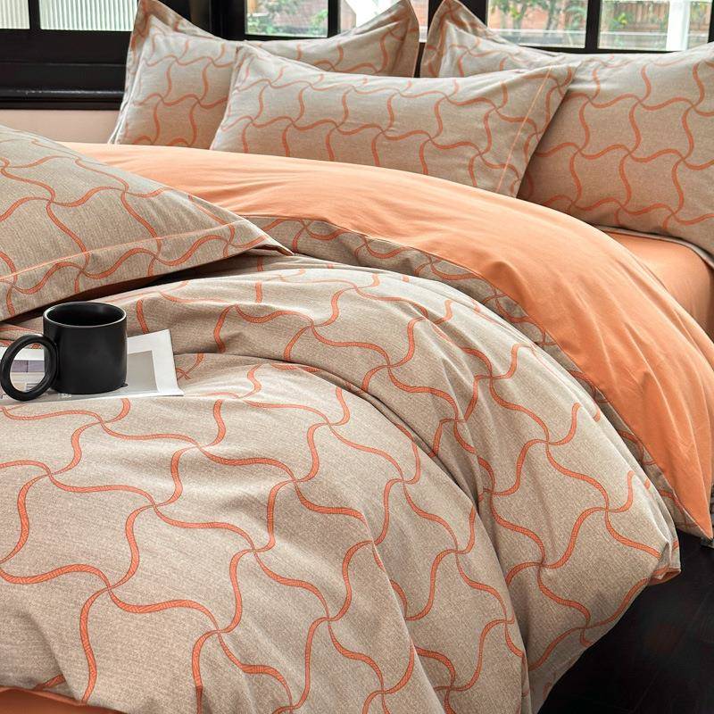 全棉磨毛冬季加厚纯棉保暖四件套1.5m1.8米床上用品套件床单床笠