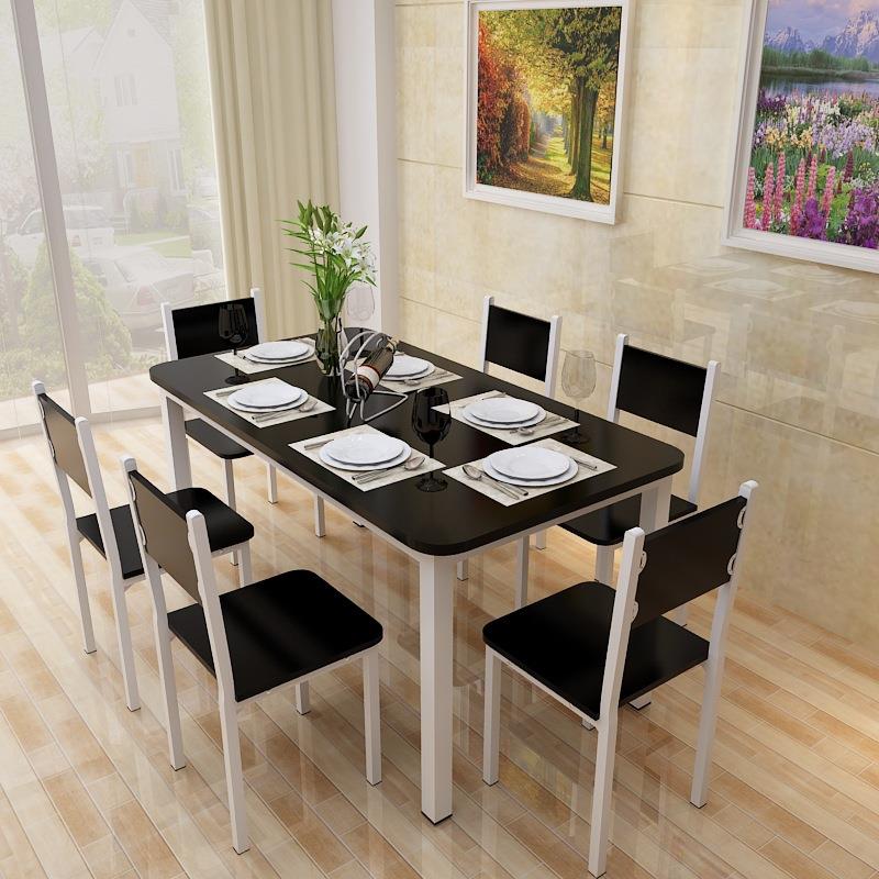 商用餐桌椅组合食堂餐馆吃饭桌椅长方形快餐饭店大排档小吃店桌椅