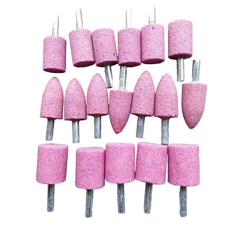 红刚玉白刚玉棕刚玉砂石电磨头砂轮磨头陶瓷打磨头柄6金属磨毛刺