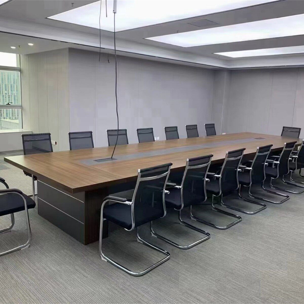深圳简约现代会议桌长条桌洽谈桌工作台小型会议室接待桌长方形桌