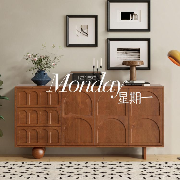 中古风储物柜复古法式客厅斗柜靠墙电视柜可/家具