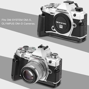 【真皮】号歌奥林巴斯 E-M5 Mark III 3代手柄Olympus奥之心OM-3/OM-5微单相机竖拍板EM5III/om3/om5配件