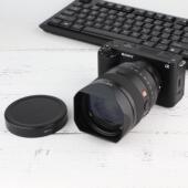号歌方形金属遮光罩适用Sony索尼FE35mmF1.4镜头FE50mmF1.4GM定焦G大师A7CRa7CIIA7R4相机配件配盖UV可用