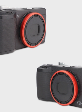 号歌适用于理光GR3x GRIIIX GR3XHDF装饰环金属镜头圈配件红色