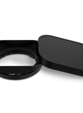 号歌金属方形遮光罩适用于Fujifilm/富士XF50mm F2 R WR相机镜头50 f2 定焦镜头配件黑色