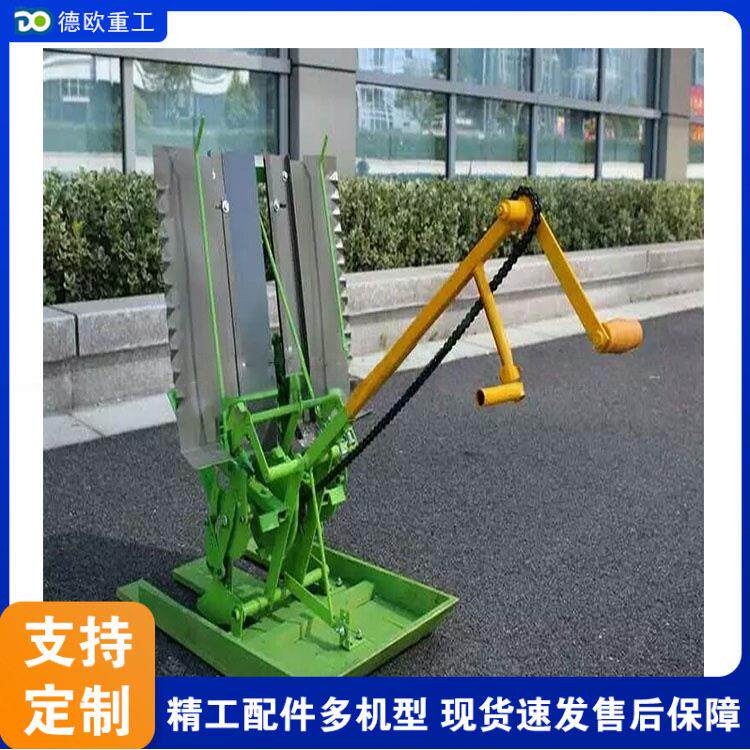 小型手摇式插秧机农用双行水稻种植机山地平原小麦秧苗种植机
