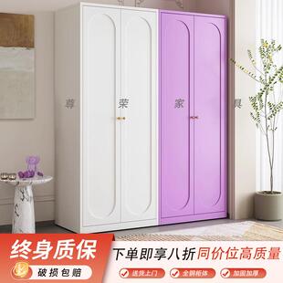 钢制衣柜家用卧室儿童铁艺金属收纳柜大容量组合抽屉储物柜 新款
