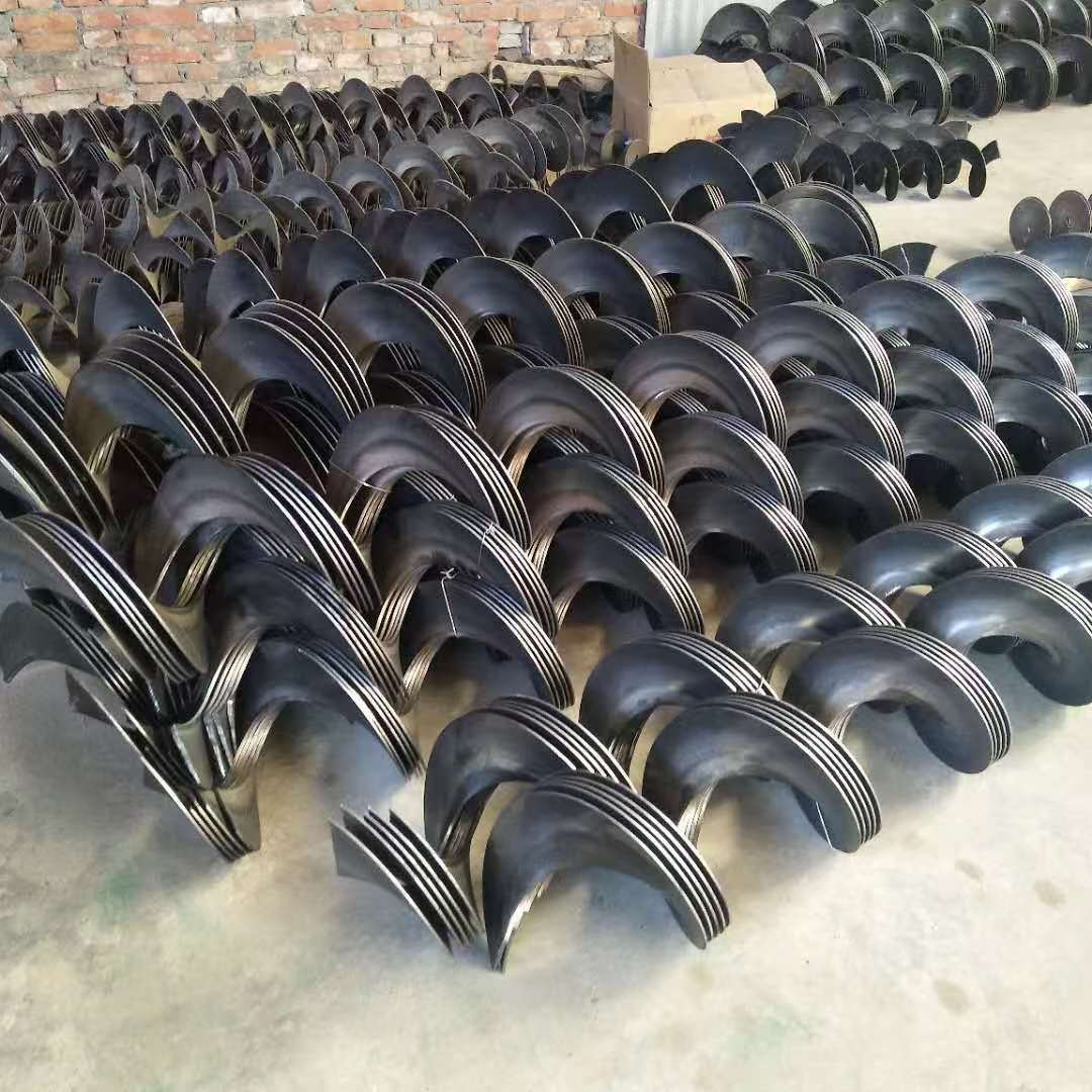 304不锈钢无轴螺旋叶片绞龙小型碳钢加厚蛟龙输送机搅拌 机配件
