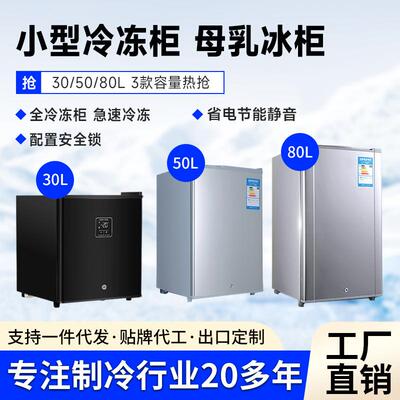小型冷冻冰柜30L迷你冷冻柜小冰柜家用冷冻柜母乳茶叶冻肉小冰箱