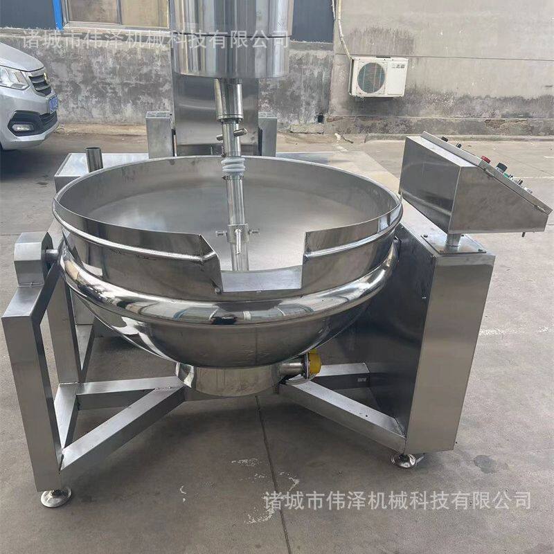 燃气行星炒锅 成都火锅底料炒制设备 过桥米线酱料包炒锅伟泽机械