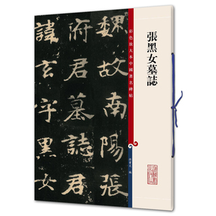 张黑女墓志（彩色放大本9-孙宝文）上海辞书出版社 正版