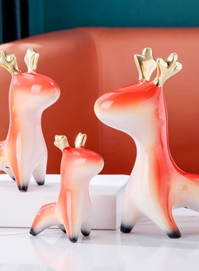 新中式现代简约轻奢摆件创意家居客厅桌面房间文创装饰工艺品