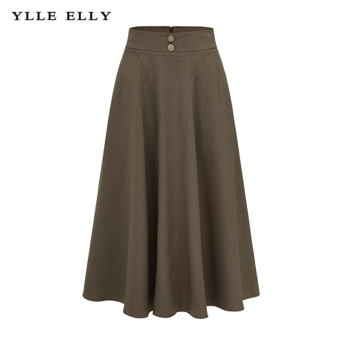 【达人专属】YLLE ELLY气质通勤半身裙女2024夏季新款百褶裙