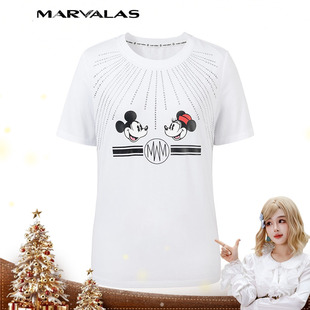 t恤女莫代尔修身 曼德诗短袖 然姐Come_on 内搭打底 呼呼专享