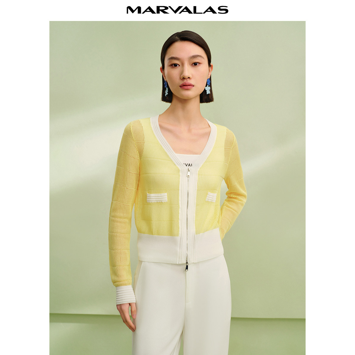 【廖廖粉丝专属】48.7%醋酸网孔针织开衫2025夏季,女装/女士精品,毛针织衫,淘宝优惠券,粉丝福利购,淘宝优惠卷