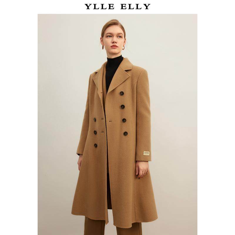 【廖廖粉丝专享】YLLE ELLY复古翻领毛呢外套
