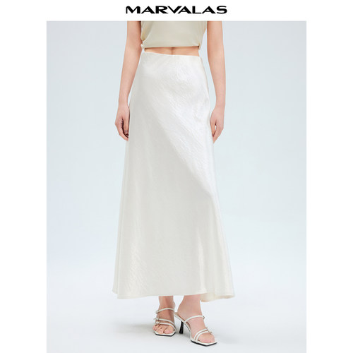 【廖廖粉丝专享】曼德诗半身裙高腰A字裙152S0039