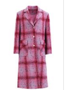 【添添粉丝专属】优雅风女混纺长款大衣春季毛呢外套收腰型M42630