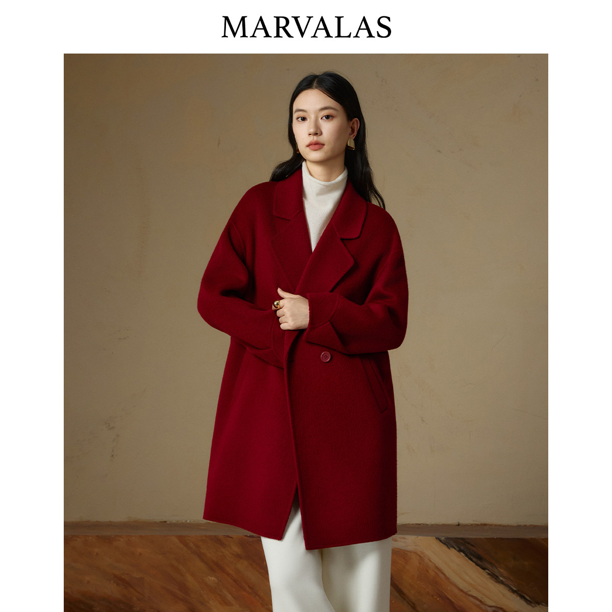 【粉丝专属】绒毛呢外套2025冬季新款气质百搭纯色绵羊毛中长款大,女装/女士精品,毛呢外套,淘宝优惠券,粉丝福利购,淘宝优惠卷