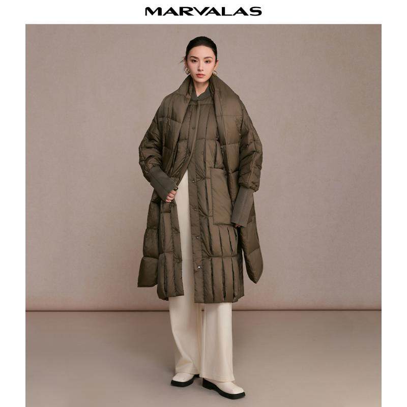 【廖廖粉丝专享】曼德诗长款羽绒服冬季新款90绒可拆,女装/女士精品,羽绒服,淘宝优惠券,粉丝福利购,淘宝优惠卷